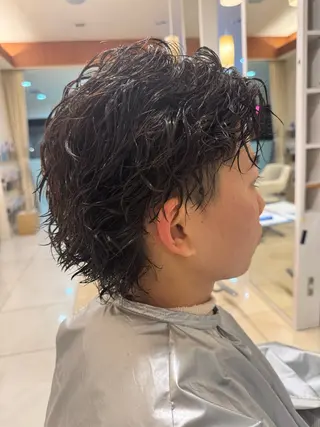 パーマ メンズ 🎈カラーエステ 🎈通事  啓人のヘアスタイル