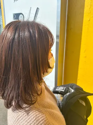 ミディアム フカサワ シホのヘアスタイル