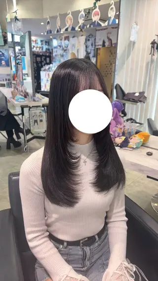 ロング 推しカラー/ ミクのヘアスタイル