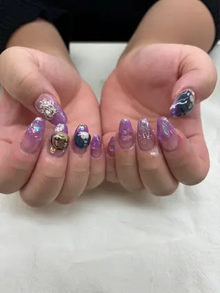 セミロング ネイルJaol 池袋のネイルデザイン