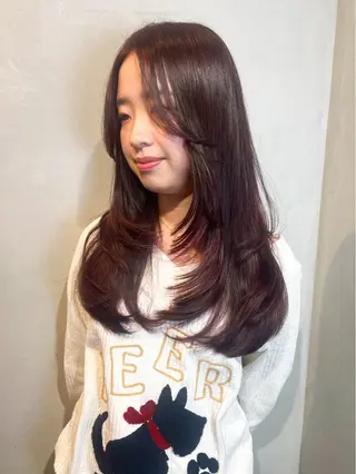 ロング カラー Aya/四条烏丸/ インナーカラーのヘアスタイル