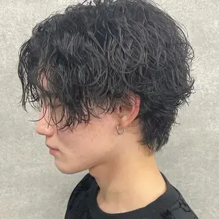 ショート パーマ メンズ 🖤Ayumi🖤 メンズ特化❤️‍🔥のヘアスタイル