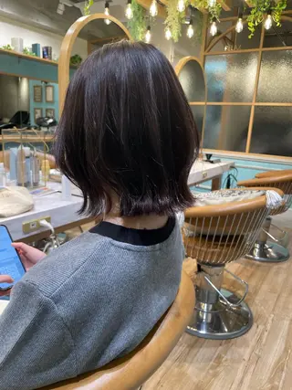 ショート 縮毛矯正 髪質改善 韓国風レイヤー 吉田のヘアスタイル