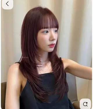 カラー ROBBY 青山所属・西舘 柚のヘアスタイル