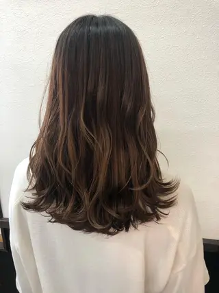 ロング 菊池 栄里奈のヘアスタイル