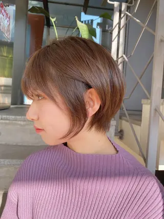 ショート カラー 🌟モテ髪ショート 🌟店長 津賀涼のヘアスタイル