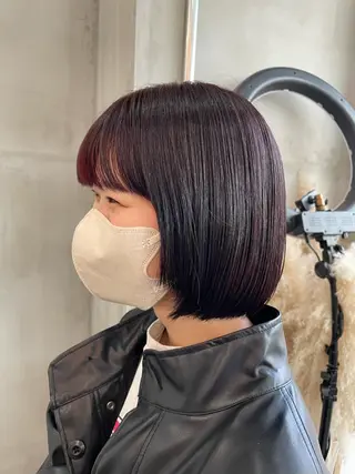カラー 益 佑夏のヘアスタイル