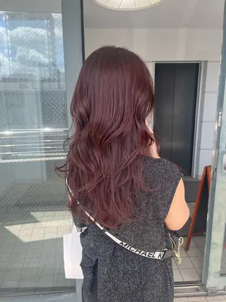 ロング 髪質改善×ブリーチ 無しWカラー🫧天神のヘアスタイル