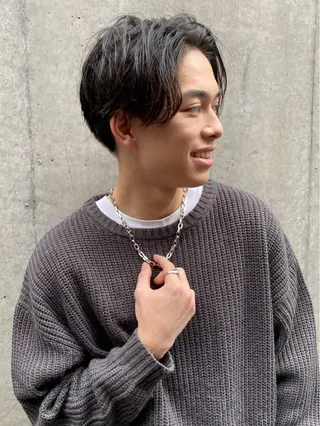 ショート パーマ 菊池大一 溝の口パーマのヘアスタイル