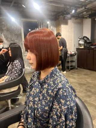 ショート 【縮毛矯正ブリーチ】 MANATO🌈のヘアスタイル