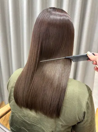 ロング カラー パーマ 🤍美髪縮毛/髪質 改善/池上夏凜🤍のヘアスタイル