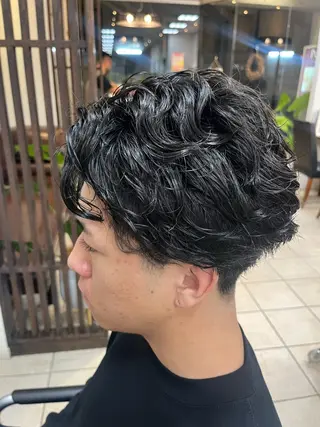 ショート パーマ メンズ vis-a-vis　板橋店所属・たなか なおのヘアスタイル