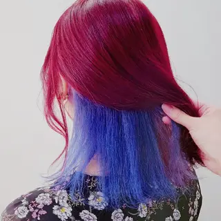 ミディアム カラー ヘアアレンジ かわい ゆうな 髪質改善/縮毛矯正のヘアスタイル