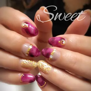 ネイル sweet 仲野陽子のネイルデザイン