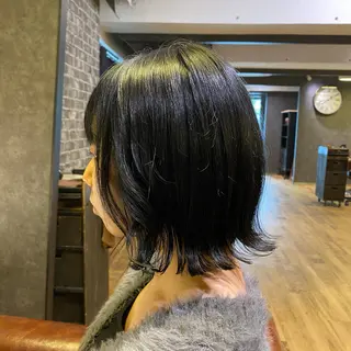 ミディアム シムラ カイゲンのヘアスタイル
