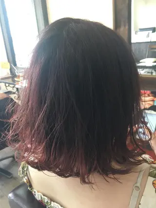 ミディアム 松本 亮のヘアスタイル