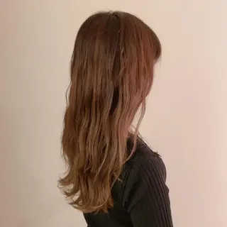 ロング カラー 小顔/似合わせカット 杉山莉菜のヘアスタイル
