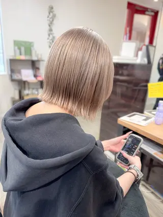 ショート ショート/ボブ ハイトーン❤️原航平のヘアスタイル