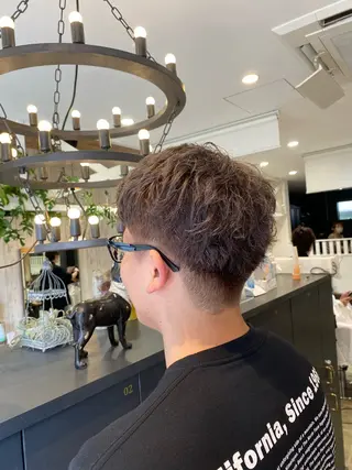 ショート カラー メンズ 柴田 枝利子のヘアスタイル