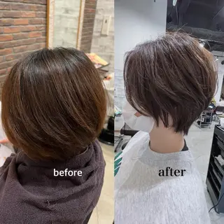 ショート カラー ヘアアレンジ キッズ 五反田　美容院☆張 明星☆韓国ヘアのヘアスタイル
