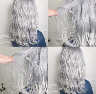 カラー まえの みほのヘアスタイル