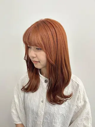 セミロング MiRI💜地毛級 エクステ✖似合わせ技のヘアスタイル