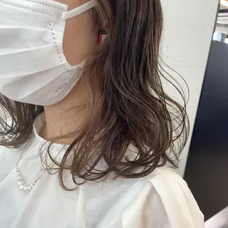 ミディアム カラー ショート/脱白髪染め ☆宇﨑悠実のヘアスタイル