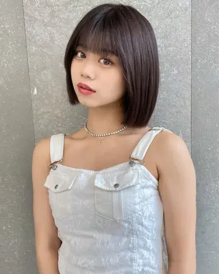 ショート 縮毛矯正・似合わせ タナカ レイヤのヘアスタイル