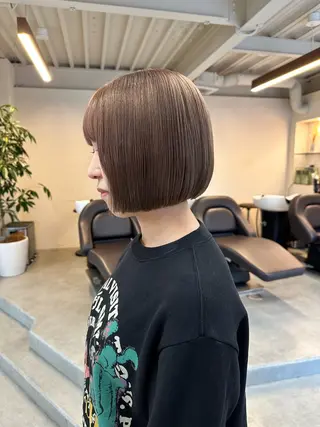 ショート カラー ハイトーン×似合わせ 🌱中川慎之介のヘアスタイル
