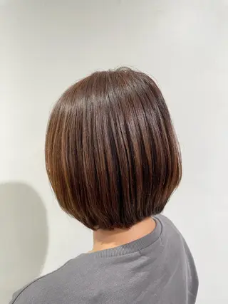 ショート カラー メンズモデル板橋 島田依杏のヘアスタイル