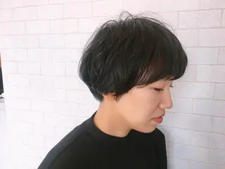 ショート パーマ cadeau 前谷のヘアスタイル