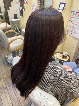 ロング カラー 河端 春綺のヘアスタイル