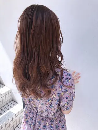 セミロング カラー 髪質改善/艶髪 やまなかのヘアスタイル