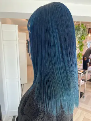 カラー ブリーチカラー🎀 韓国風/寺門美優のヘアスタイル