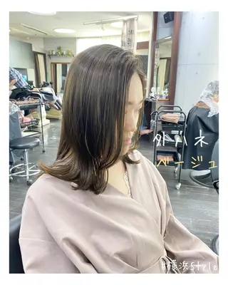 ミディアム カラー ＊横浜駅＊ 金子 誠也のヘアスタイル