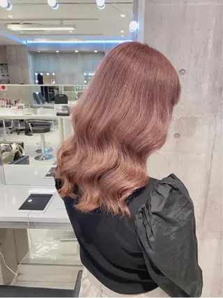 セミロング カラー ダブルカラー特化💍 tiam💍韓国ヘアのヘアスタイル