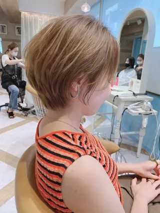 ショート カラー 🌟モテ髪ショート 🌟店長 津賀涼のヘアスタイル