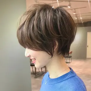 ショート 結べるレイヤーカット /カラー/あさかのヘアスタイル