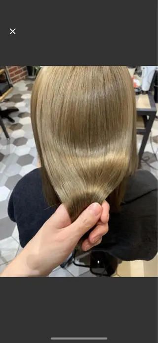 ロング 髪質改善、縮毛矯正 酸性縮毛矯正のヘアスタイル