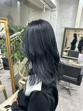 ミディアム カラー ヘアアレンジ 久米 治仁のヘアスタイル