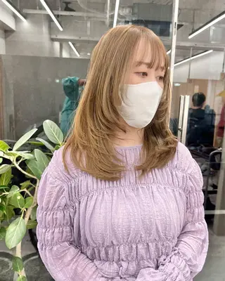 ミディアム カラー カラー系/カット特化 🟠オオタキマサシのヘアスタイル