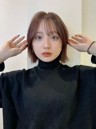ショート カラー レイヤーカット /透明感カラー西田のヘアスタイル