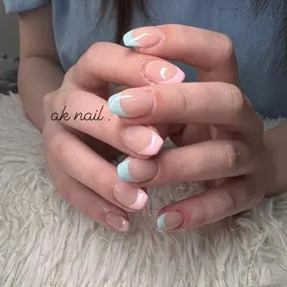 ミディアム ネイル ak nail .のネイルデザイン