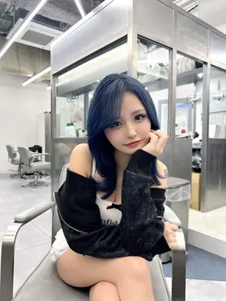 ミディアム 韓国/顔周り/透明感 /レイヤー/ひなたのヘアスタイル