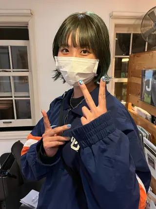 ショート カラー eri kinjoのヘアスタイル