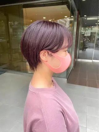 ショート カラー ✨ミニモ指名奈良1位 ✨濱崎のヘアスタイル