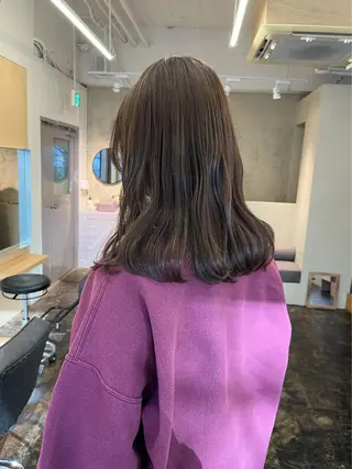 セミロング カラー 西山 紗耶香🪽 透明感カラー/ボブのヘアスタイル