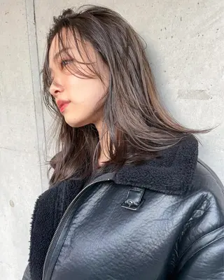 セミロング nessヤマサキ リュウタのヘアスタイル