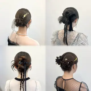 ヘアアレンジ 博多⌇お呼ばれヘア⌇ 透明感カラー⌇菅泉美のヘアスタイル