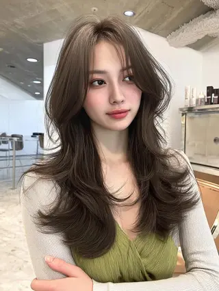 ロング 藤村 雄大のヘアスタイル